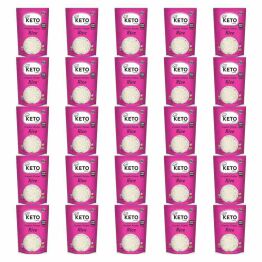 25 x Makaron Keto (Konjac Typu Noodle W Kształcie Ryżu) Bio 270 g (200 g) - Keto Chef