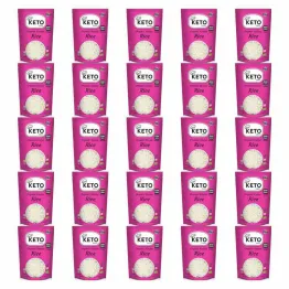 25 x Makaron Keto (Konjac Typu Noodle W Kształcie Ryżu) Bio 270 g (200 g) - Keto Chef