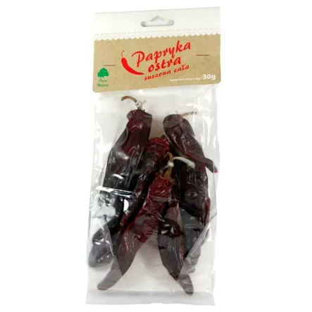 Papryka Ostra Suszona Cała 30g