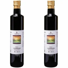 Zestaw 2 x Olej z Czarnuszki Tłoczony na Zimno Nieoczyszczony 500 ml - Zielony Nurt