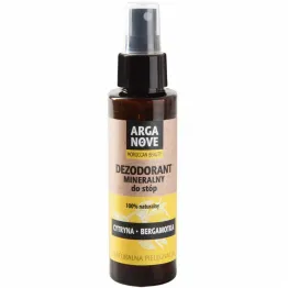 Naturalny Dezodorant Mineralny Ałunowy do Stóp - Cytryna i Bergamotka Spray 100 ml - Arganove