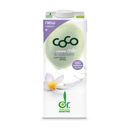 Napój Kokosowy z Wapniem z Alg Morskich Bio 1 l Coco Dr Martins