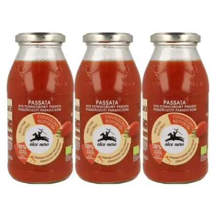 3 x Sos Pomidorowy Passata Bio 500 g - Alce Nero