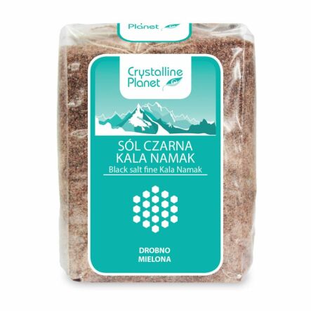 Sól Czarna Kala Namak Drobno Mielona 600 G Crystalline Planet 