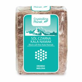 Sól Czarna Kala Namak Drobno Mielona 600 G Crystalline Planet 