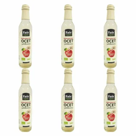 6 x Ocet Jabłkowy 5% Niefiltrowany Bio 250 ml - Fair Organic