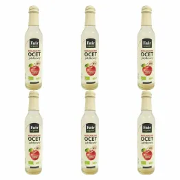 6 x Ocet Jabłkowy 5% Niefiltrowany Bio 250 ml - Fair Organic