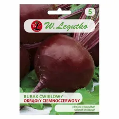 Burak Ćwikłowy Okrągły Ciemnoczerwony Nasiona 20 g - Legutko