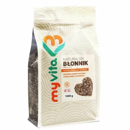 Błonnik Naturalny Błonmix (Nasiona Babki Płesznik plus Łuska Babki Jajowatej) 1 kg - MyVita