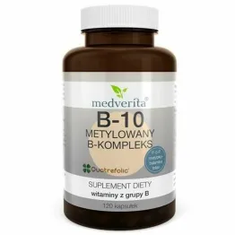 B-10 Metylowany B-Kompleks 120 Kapsułek - Medverita