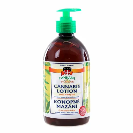Cannabis Płyn do Masażu Ziołowy z Konopią 500 ml - Palacio