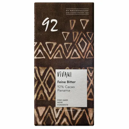 Czekolada Gorzka 92% Bio 80 g - Vivani