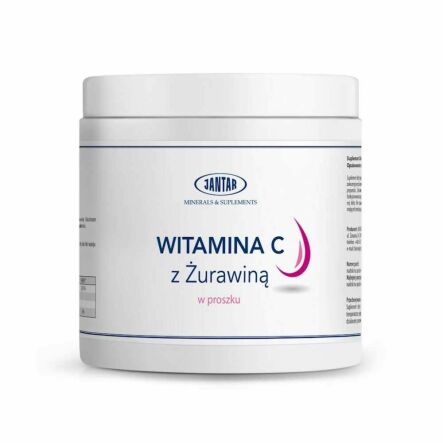Witamina C z Żurawiną w Proszku 300 g - Jantar