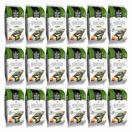 18 x Chipsy Nori Wasabi z Alg Morskich 4,5 g - Sen Soy