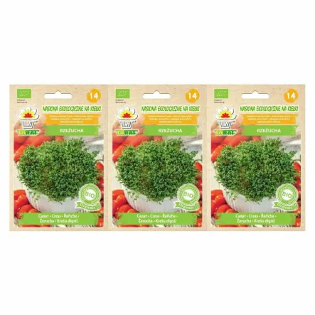 3 x Rzeżucha BIO Nasiona na Kiełki 20 g - Toraf