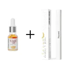 Olejek do Skórek 15 ml - Nacomi + Serum do Rzęs i Brwi 8 ml - Nacomi