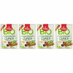 4 x Cukier Cynamonowy Trzcinowy Bezglutenowy Bio 20 g - Amylon