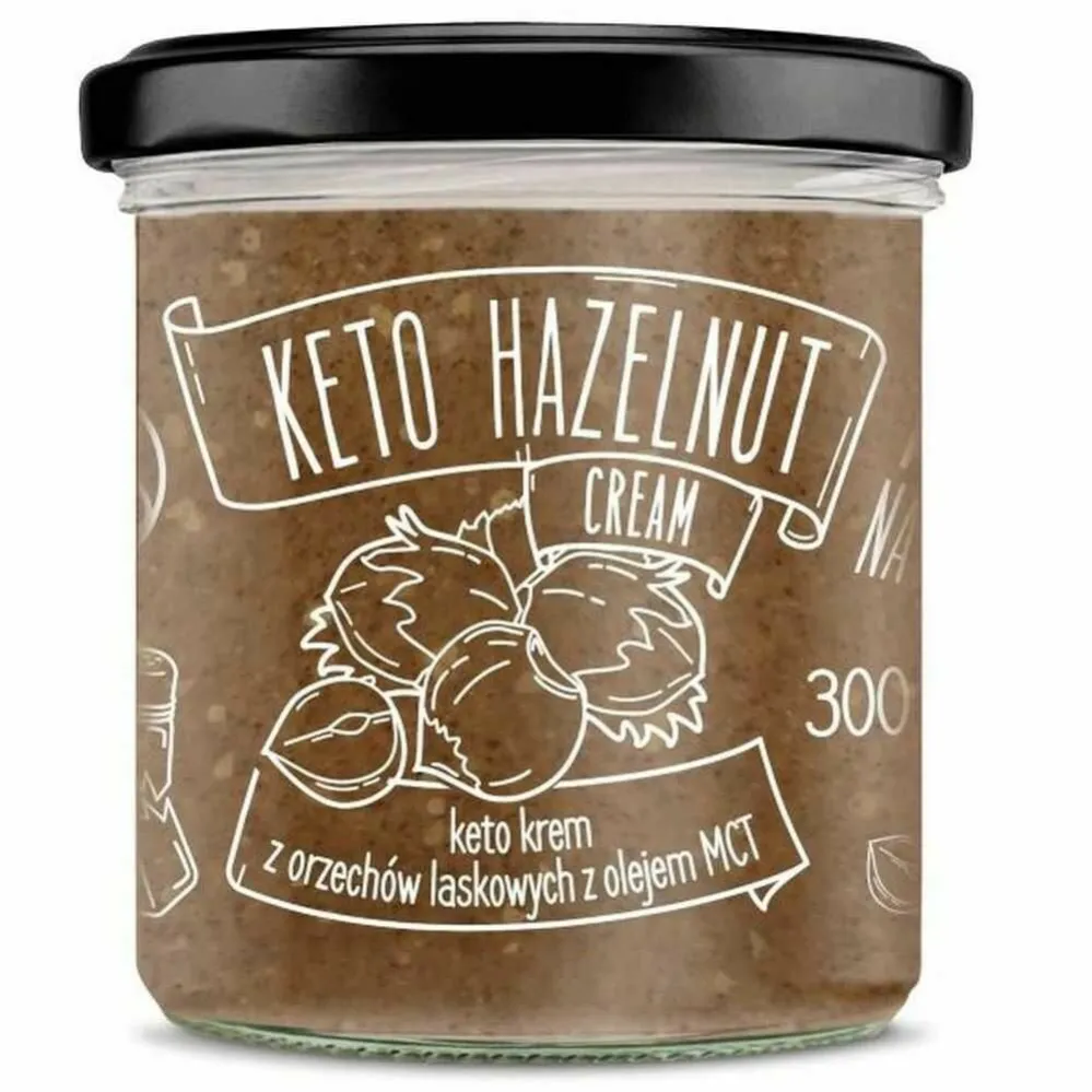 Keto Krem z Orzechów Laskowych z Olejem MCT 300 g - Diet-Food