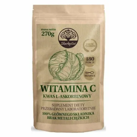 Witamina C z Kapusty (Kwas L-askorbinowy) 270 g - Skarby Gai