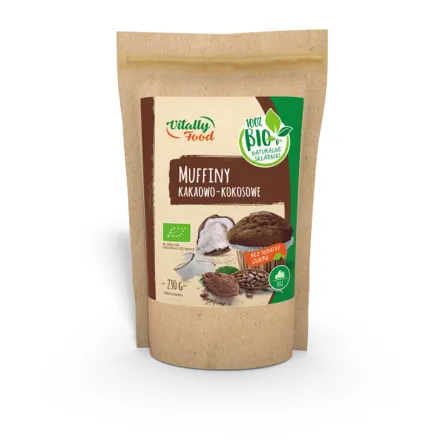 Muffiny Kakaowo-Kokosowe Bio 230 g - Vitally Food 