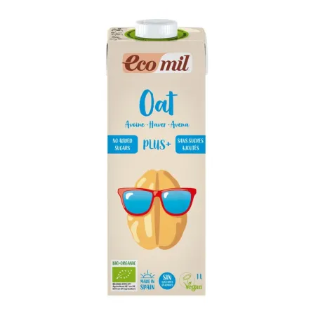 Napój Owsiany PLUS+ z Algami Morskimi Bio 1 l  - Ecomil