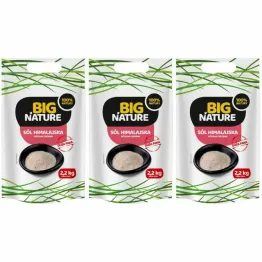 Zestaw 3 x Sól Himalajska Różowa Drobna 2,2 kg - Big Nature