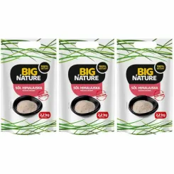 Zestaw 3 x Sól Himalajska Różowa Drobna 2,2 kg - Big Nature