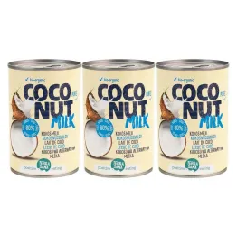 Zestaw 3 x Napój Kokosowy Coconut Milk Bio 400 ml Terrasana