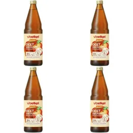 Zestaw 4 x Ocet Jabłkowy Niepasteryzowany Niefiltrowany Bio DEMETER 750 ml - Voelkel