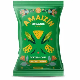 Chipsy Nachos Kukurydziane Serowe Bezglutenowe Bio 150 g - Amaizin