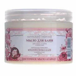 Naturalne Syberyjskie Mydło do Pielęgnacji Ciała i Włosów Kwiatowe 500 ml - Agafii