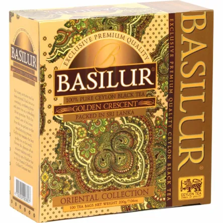 Herbata Czarna GOLDEN CRESCENT w Saszetkach 200 g (100 x 2 g) - BASILUR 