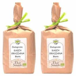 Zestaw 2 x Polska Kasza Gryczana Biała Niepalona Eko 1 Kg  Dolina Gryki Eko Smaki 