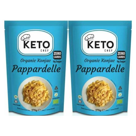 2 x  Makaron Keto (Konjac Typu Noodle Pappardelle) Bio 270 g (200 g) - Keto Chef