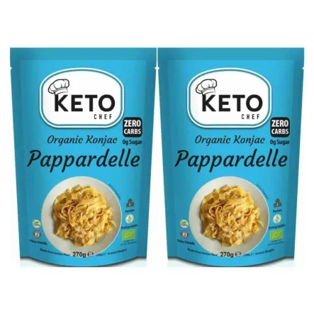 2 x  Makaron Keto (Konjac Typu Noodle Pappardelle) Bio 270 g (200 g) - Keto Chef
