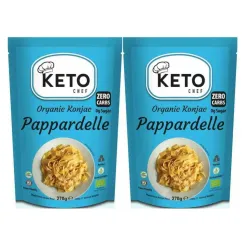 2 x  Makaron Keto (Konjac Typu Noodle Pappardelle) Bio 270 g (200 g) - Keto Chef