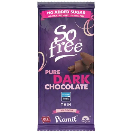 Czekolada SO FREE 0% Cukru Gorzka 80 g PLAMIL