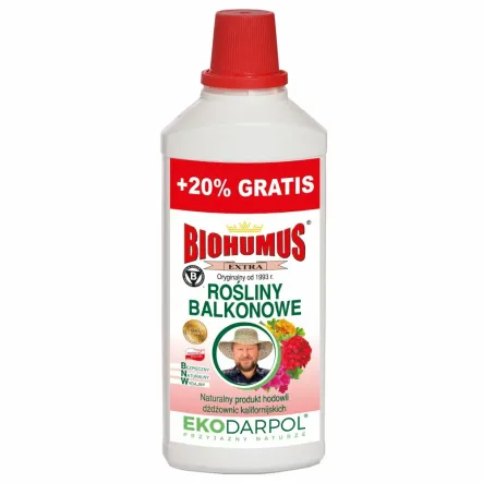 Biohumus Extra Rośliny Balkonowe 1 l +20% Gratis (1,2 l) - Ekodarpol