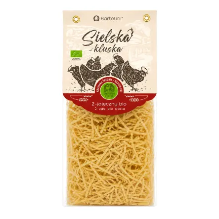 Makaron 2-Jajeczny Krajanka Średnia Bio 250 g - Bartolini Sielska Kluska