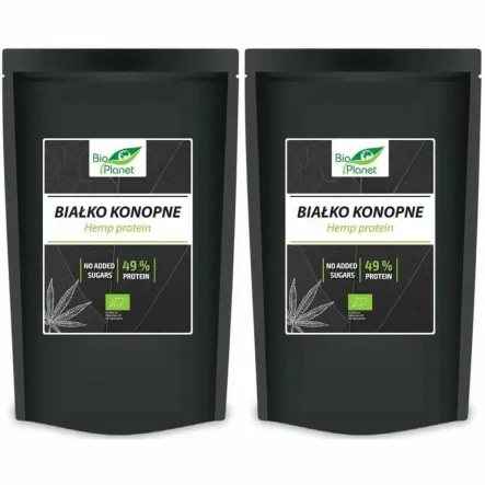 Zestaw 2 x Białko Konopne w Proszku Bio 500 g - Bio Planet