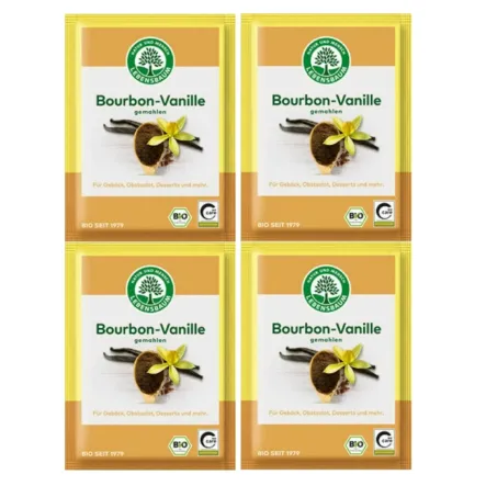 4 x Wanilia Bourbon Mielona Bio 5 g - Lebensbaum