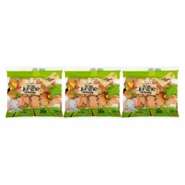Zestaw 3 x Herbatniki Mini Jungle Bez Dodatku Cukru 50 g - Ania