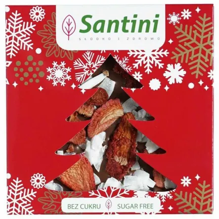 Czekolada Mleczna z Truskawkami i Kokosem 80 g - Santini