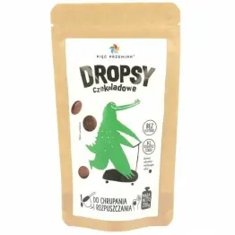 Dropsy Czekoladowe Bez Dodatku Cukru Bezglutenowe 200 g - Pięć Przemian