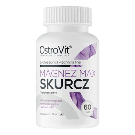 OstroVit Magnez Max Skurcz 60 tabletek 61,45 g