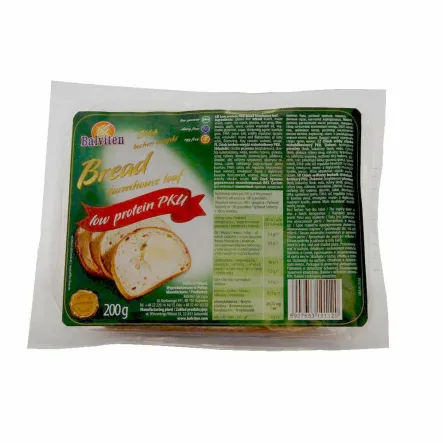 Chleb Bochen Wiejski Niskobiałkowy PKU 200 g - Balviten - Przecena Krótka Data Minimalnej Trwałości