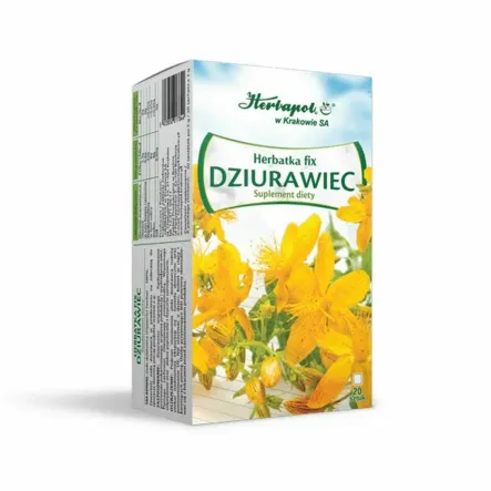 Herbatka Fix Dziurawiec 40 g (2 gx 20 Sztuk) Suplement Diety - Herbapol Kraków