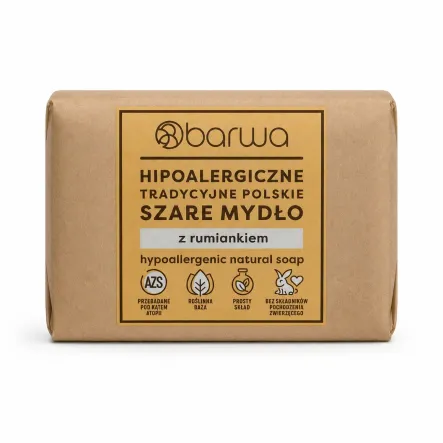 Tradycyjne Polskie Szare Mydło z Ekstraktem z Rumianku 100 g - Barwa