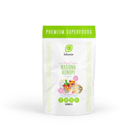 Nasiona Konopi Łuskane Cannabis Sativa 1 kg - Intenson