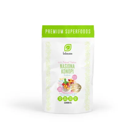 Nasiona Konopi Łuskane Cannabis Sativa 1 kg - Intenson 